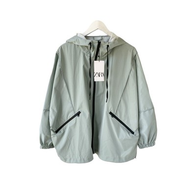 zara rubberized parka