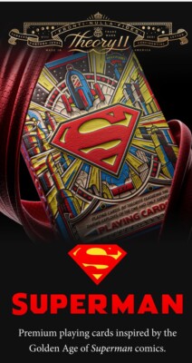 SUPERMAN Playing Cards by theory11 NEW RELEASES MAN OF STEAL IN STOCK