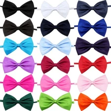 Pet Dog Cat Bow Tie Neck Collar Small Large Adjustable Puppy Kitten Bow Tie⇓
