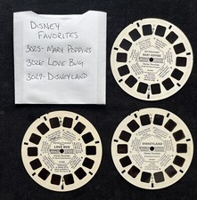 Viewmaster Reels 3 - Walt Disney Favorites- GAF- RP 3025, RP 3026, RP 3027