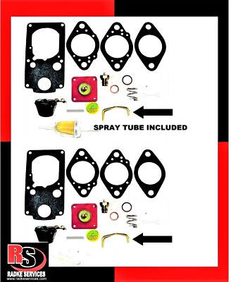 PAIR Kadron Brosol/Solex H40/44EIS Carb Rebuilds W/NEW SPRAY TUBES RADKE  PR 702