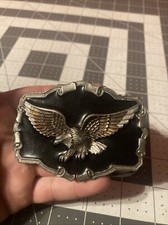 Vintage 1983 The Great American Buckle Co. Eagle Belt Buckle Made in USA