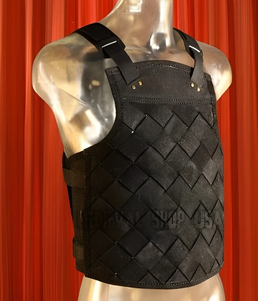 Chaleco de cuero Brigandine Armadura | Cosplay Mercenario Medieval LARP Recreación Foto 2 de 3