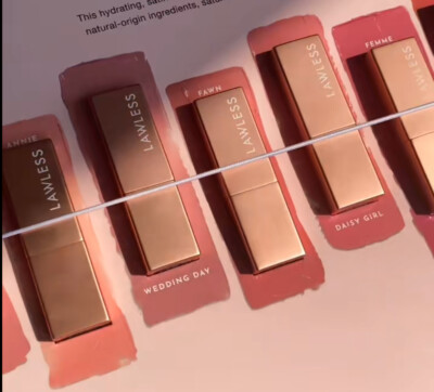 Lawless Forget the Filler Lip-Plumping Line Satin Cream Lipstick Pick 1 New