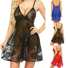 Plus Size Women Sexy Lingerie Sleepwear Set Pajamas Clothes Romence Nightwear