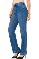 DG2 by Diane Gilman Angled Pocket Trouser Jean Midtone