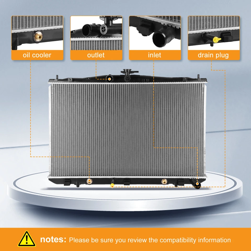 Fits 2011-2017 Toyota Sienna 2010-2016 Lexus RX350 3.5L Aluminum Radiator 13117 Foto 2 de 4