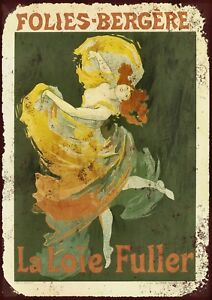 French Paper Jester 10x8" Retro Aged Vintage Metal Advertising Sign Wall Art