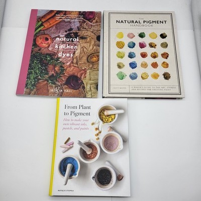 Natural Dye Pigment color book lot Natural fibers collection
