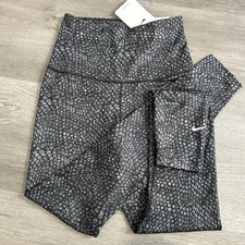 nike dri-fit high rise 7/8 legging Grey White Black Women  s Size Xs Training