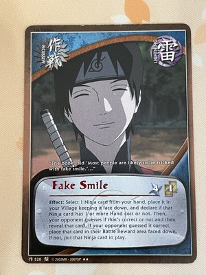 Naruto CCG, Fake Smile, 520, 1st Edition, LP, Rare
