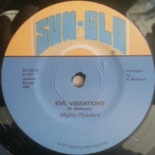 MIGHTY RYEDERS Evil Vibrations/Star Children 7" NEW VINYL Sun Glo reissue
