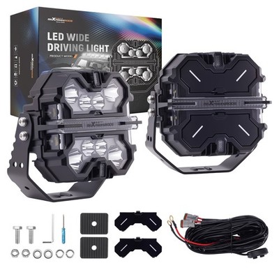 7 Zoll LED Fahrlichter Set For Off Road Pickup Traktor Boot 332W Lebensdauer