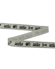Passamaneria Nastro Cotone Stampa Spilla Balia Forbice Bottone Scritta Cucito A 