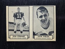 1962 CFL Topps Panel 110 Ron Stewart 111 Dave Thelen Ottawa Rough Riders