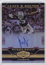 2020 Plates & Patches Leaps and Bounds Purple 12/30 Michael Gallup Auto 11oq