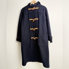 Polo by Ralph Lauren Wool hooded Coat in Deep Blue. Made in USA RARE