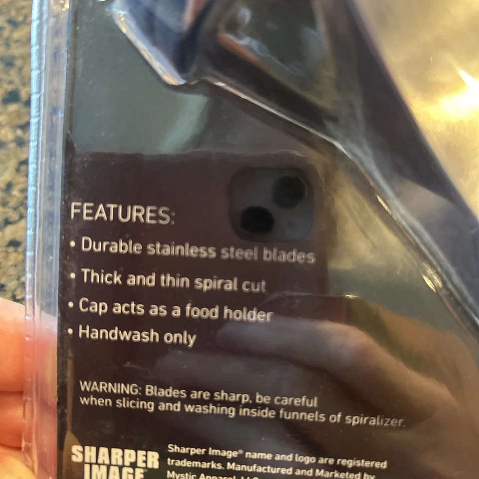 Hand Held Dual Spiralizet by Sharper Image New and Unopened - Image 3 of 4