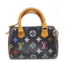 Louis Vuitton Mini Speedy Boston Bag M92644 Multicolor Noir #KN816