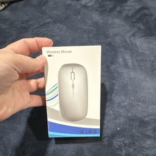 Wireless Silent Ergonomic Mouse, Adjustable DPI, Optical, Rechargeable, Black