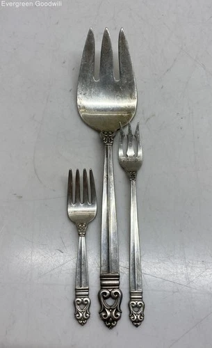 (D) International Royal Danish Sterling Silver Forks 137 Grams