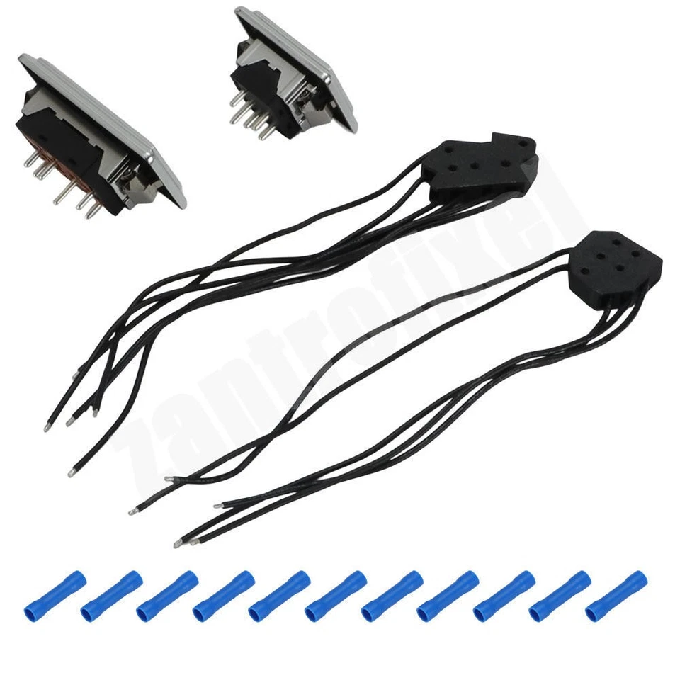 For 1980s GM Chevy Truck C10 Front Power Window Wire Pigtail Connector W/ Switch - Image 3 of 4