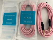Musical Instrument Audio Cables Noise Reduction 1/4 Inch Two Pack