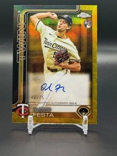 2025 Topps Chrome Glided Gold Etch David Festa RC Rookie AUTO /75 #CGA-DF Twins