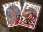 Michael Jordan 1989 NBA Hoops Basketball Card All Star Game LOT OF 2 🏀