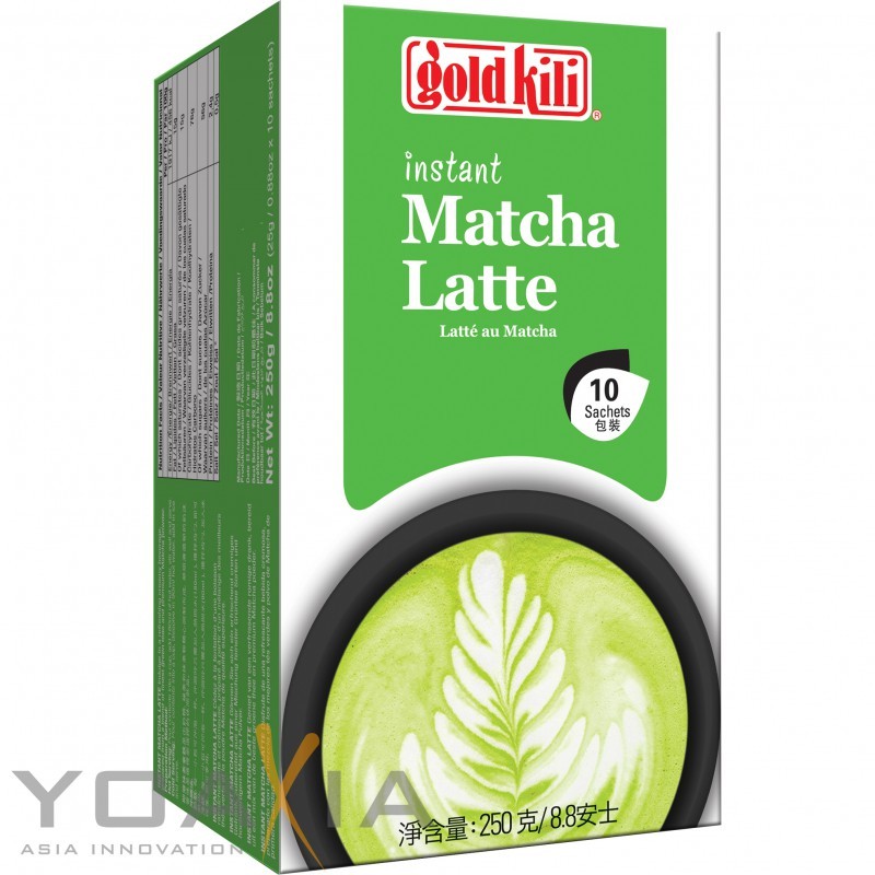 2er Pack GOLD KILI Instant MATCHA Latte Getränk [2x 250g (10x25g)] Matcha Latte