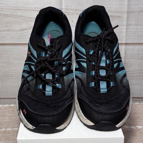 Ryka Sky Walk Trail Womens Walking Shoes Black Blue Pink Mesh Size 10W