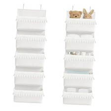 Over The Door Organizer Hanging, 5 Pockets Boho Nursery Decor Over Door