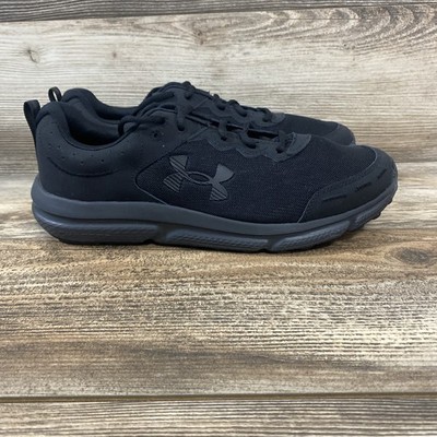 Under Armour Charged Assert 10 Triple Black Athletic Running Shoes Men s Size 11