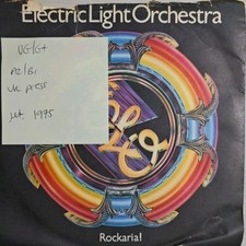 Electric Light Orchestra Rockaria! Vinyl Record 7" VG/G+ UP 36209