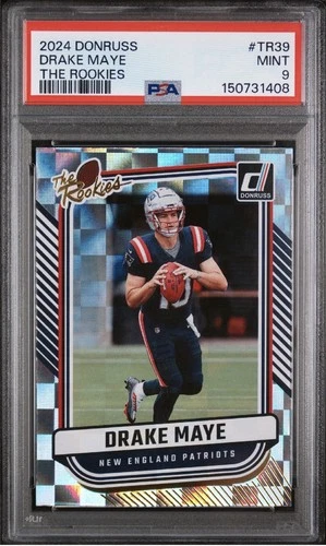 2024 DONRUSS THE ROOKIES DRAKE MAYE RC # TR39 PSA 9 MINT NEW ENGLAND PATRIOTS