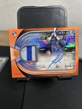 2025 Bowman Chrome - Chrome Autograph Relics Luisangel Acuna Oran Refractor /25 