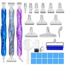 Diamond Painting Art Drill Pen Kit With Screw Stainless Steel Tip Nibs Placers R
