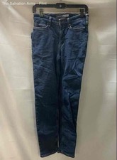 Carhartt Womens Blue Dark Wash Relaxed Fit Denim Straight Jeans Size 2