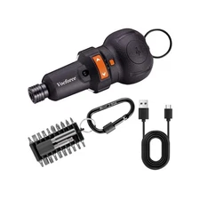 4V Small Electric Screwdriver Set, 400 rpm Max. w/Cordless Recharge... Fast Ship
