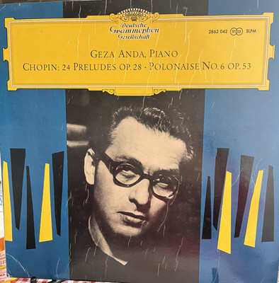 Geza Anda: CHOPIN 24 Preludes Op.28 Polonaise No.6 DGG 2862042 Vinyl LP NM 1959