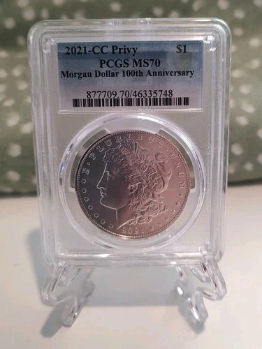 2021-CC Privy Morgan Silver Dollar PCGS MS70 100th Anniversary