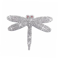 Bling Dragonfly Rhinestones Car Decal, Sparkling Rhinestone Waterproof Crystal