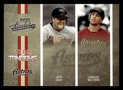 2005 Absolute #TT-20 Jeff Kent Carlos Beltran Team Tandems #d /250! Astros