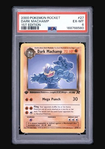 Dark Machamp (1st Edition) graded PSA 6 for sale on eBay