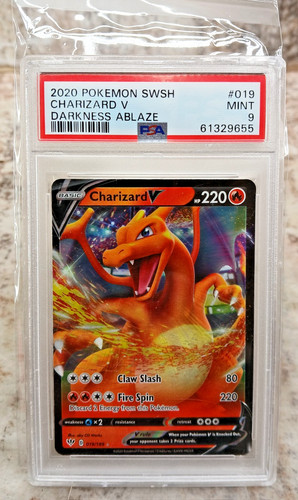 Charizard V graded PSA 9 for sale on eBay