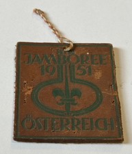 1951 World Jamboree leather Patch Boy Scout