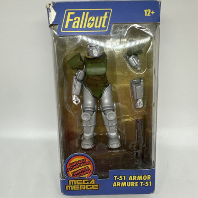 Fallout Mega Merge 4'' Figure #03 T-51 Armor 2017 Just Toys Glyos Action Figure