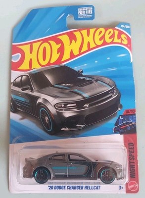 2026 Hot Wheels '20 Dodge Charger Hellcat SRT Gray, Blue Stripes