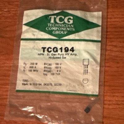 7pcs NTE TCG Transistor Lot NTE102A Germanium NTE243 NTE129 TCG194 NPN PNP NOS