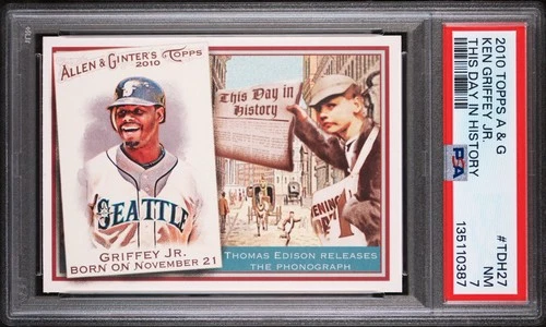 2010 Topps A&G Ken Griffey Jr. This Day In History SP PSA 7 NR-Mint Mariners HOF